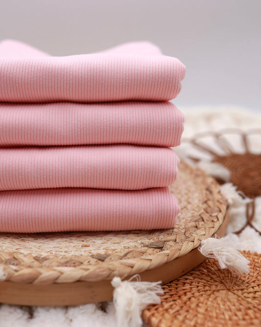 2x2 Rib Solid Pink Spring