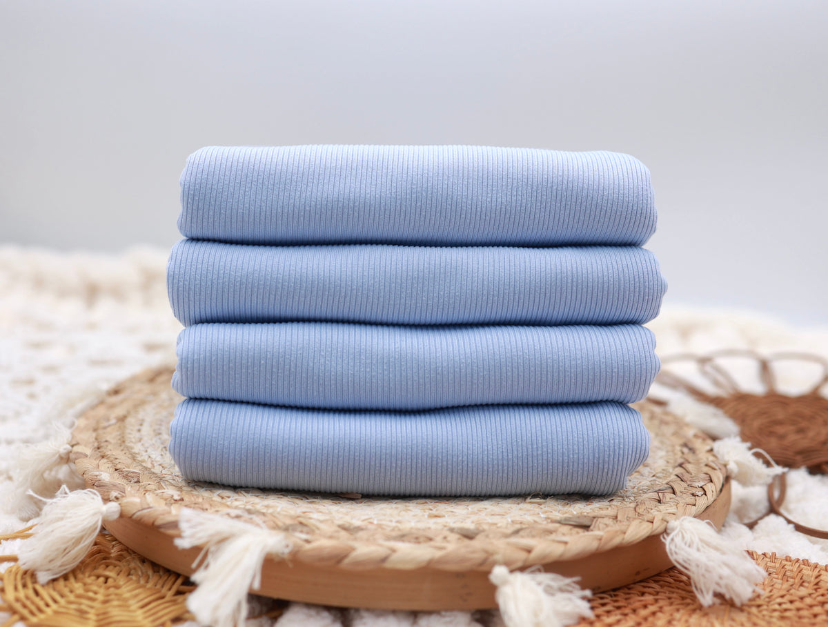 2x2 Rib Solid Blue Spring