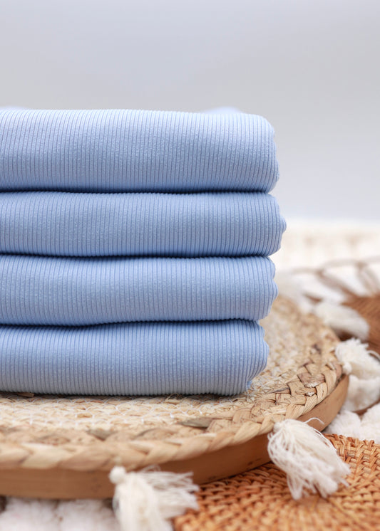2x2 Rib Solid Blue Spring