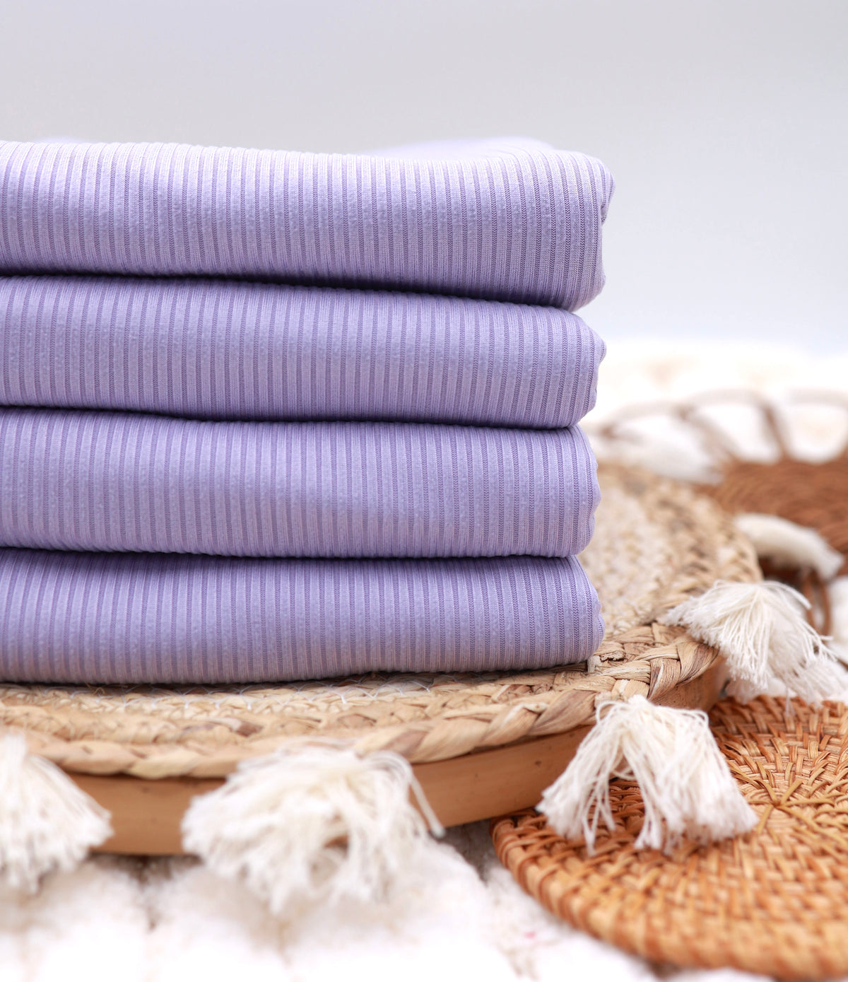 4x2 Rib Solid Lt Purple