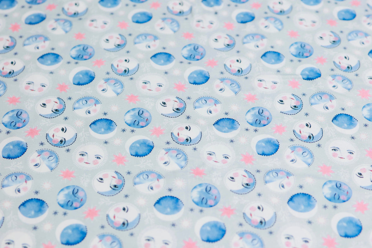 (DBP) Moon Phases On Baby Blue