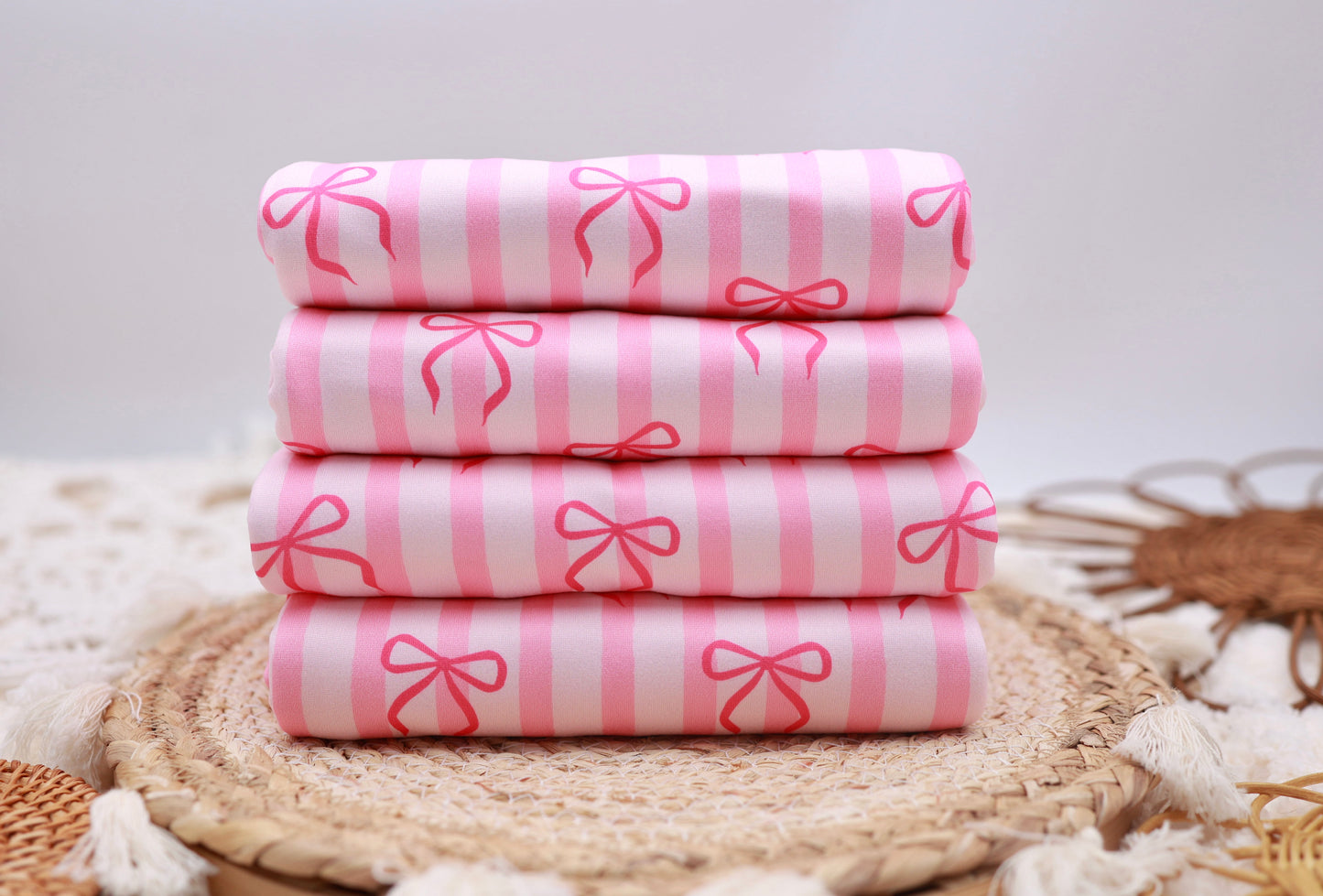 (DBP) Pink Stripes With Bows