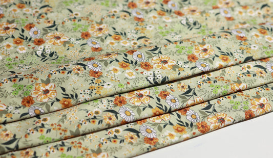 (DBP) vintage Floral On Sage
