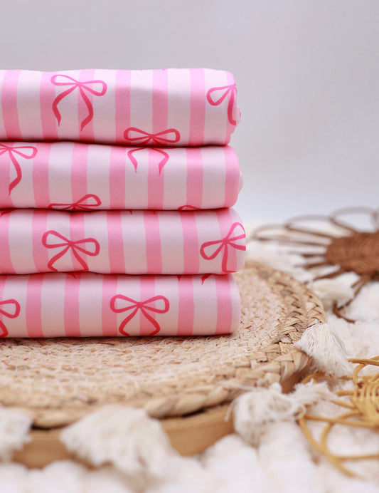 (DBP) Pink Stripes With Bows