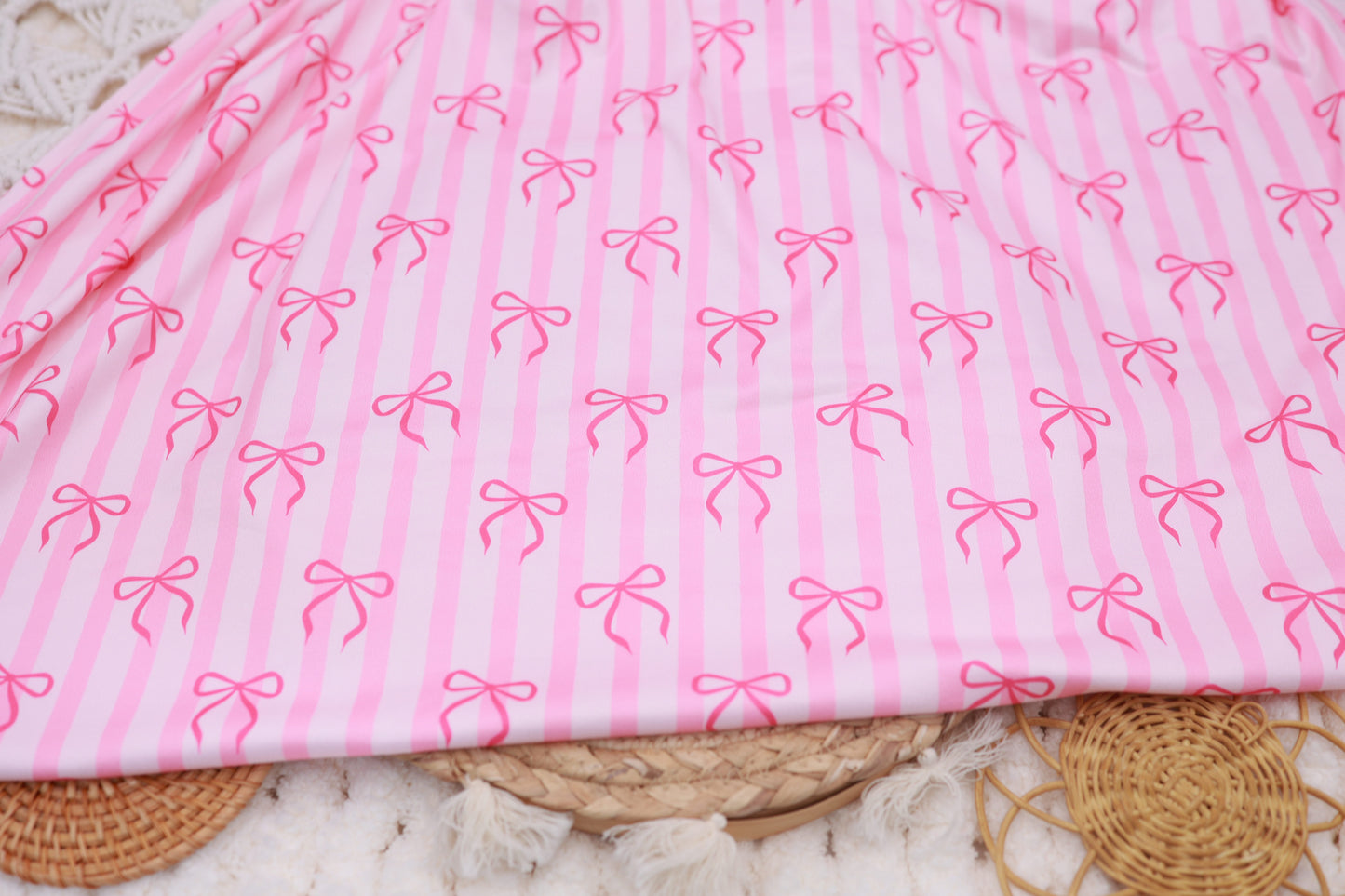 (DBP) Pink Stripes With Bows
