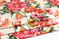 (Rib) Coral Floral On Cream