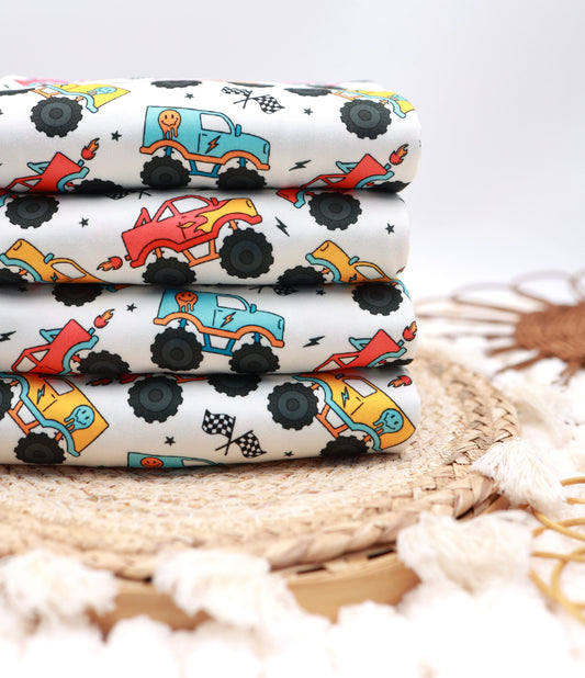 (DBP) Monster Trucks On White