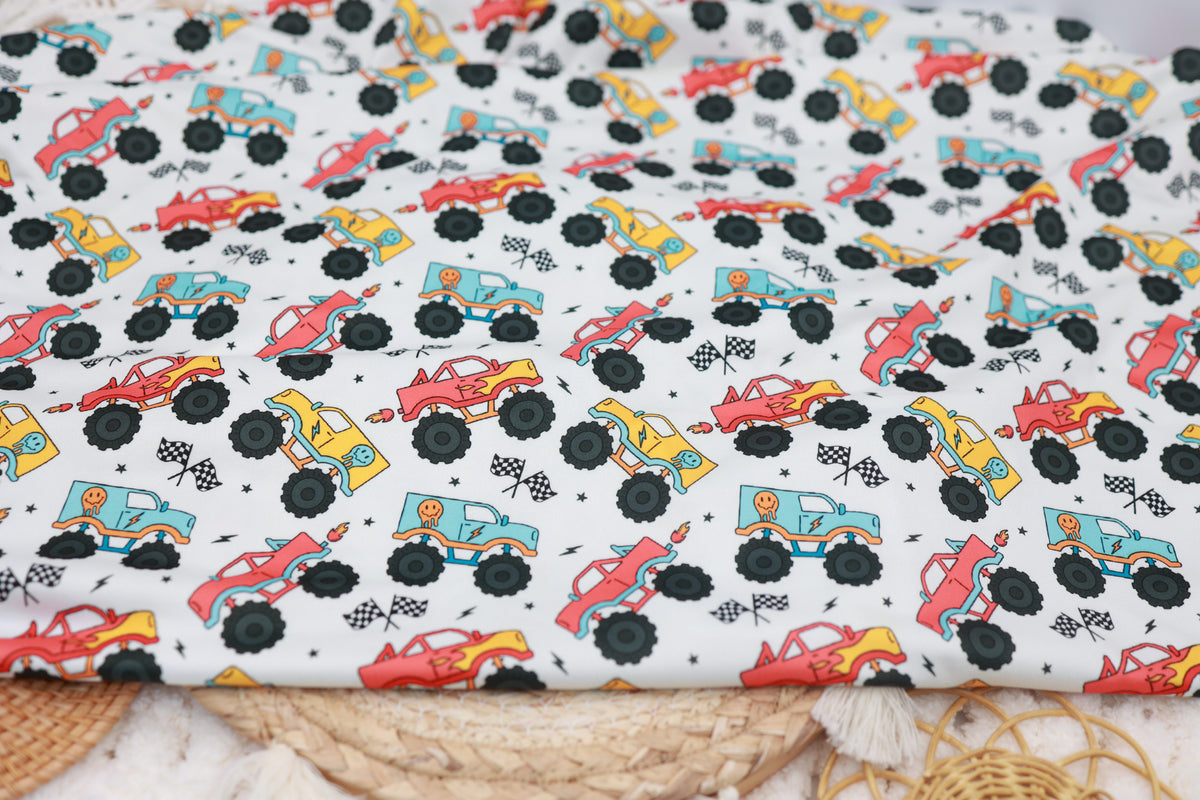 (DBP) Monster Trucks On White