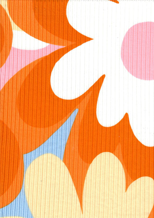 (RIB) Orange Flower Multi