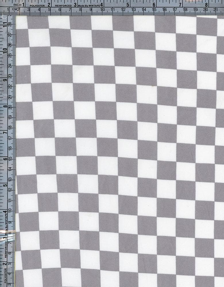 (DBP) Checkered Lt Grey & White