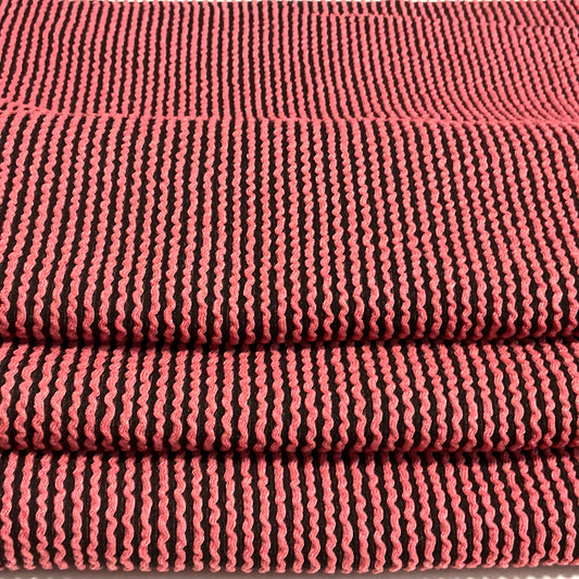 (Urban Rib) Black/Coral
