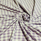 (Rib) Gingham Plaid Lavender