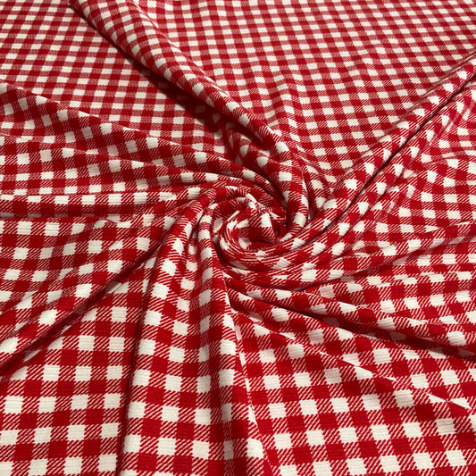 (Rib)Gingham Plaid Red