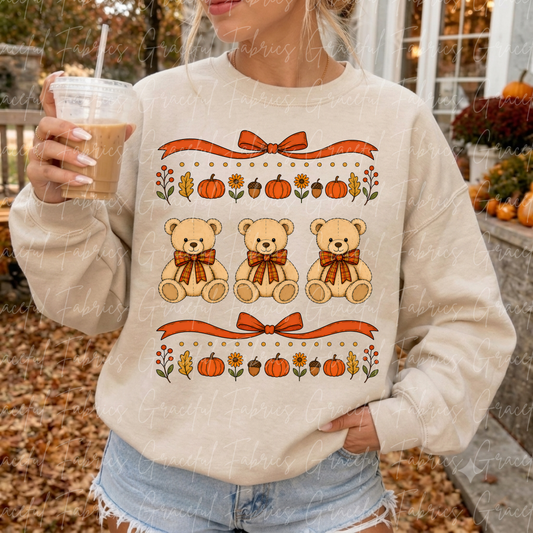 Fall Teddy Bears ST006