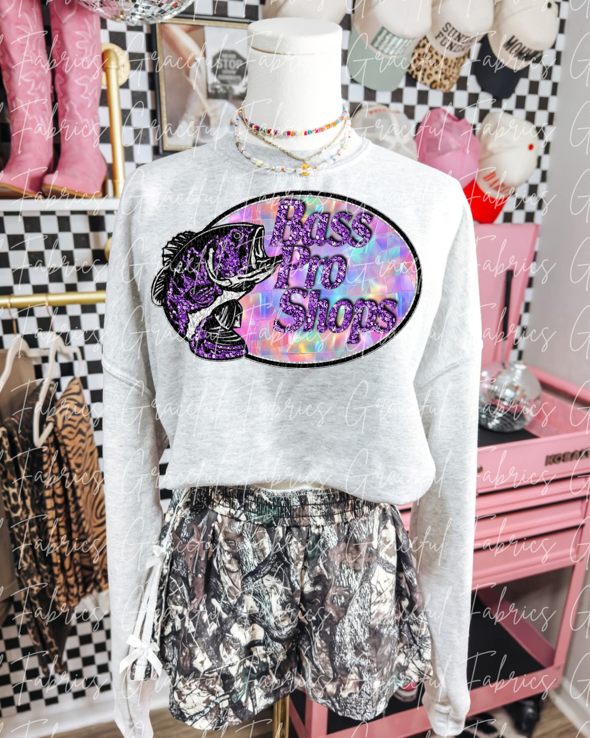Purple Sequins Bass BP001