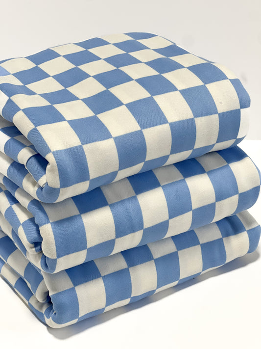 (DBP) Checkered Blue & White