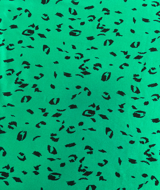 (ITY) Cheetah Print Green & Black