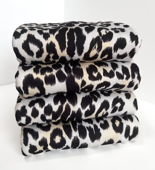 (DBP) Leopard print Ivory/ Black