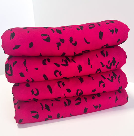 (ITY) Cheetah Print Pink & Black