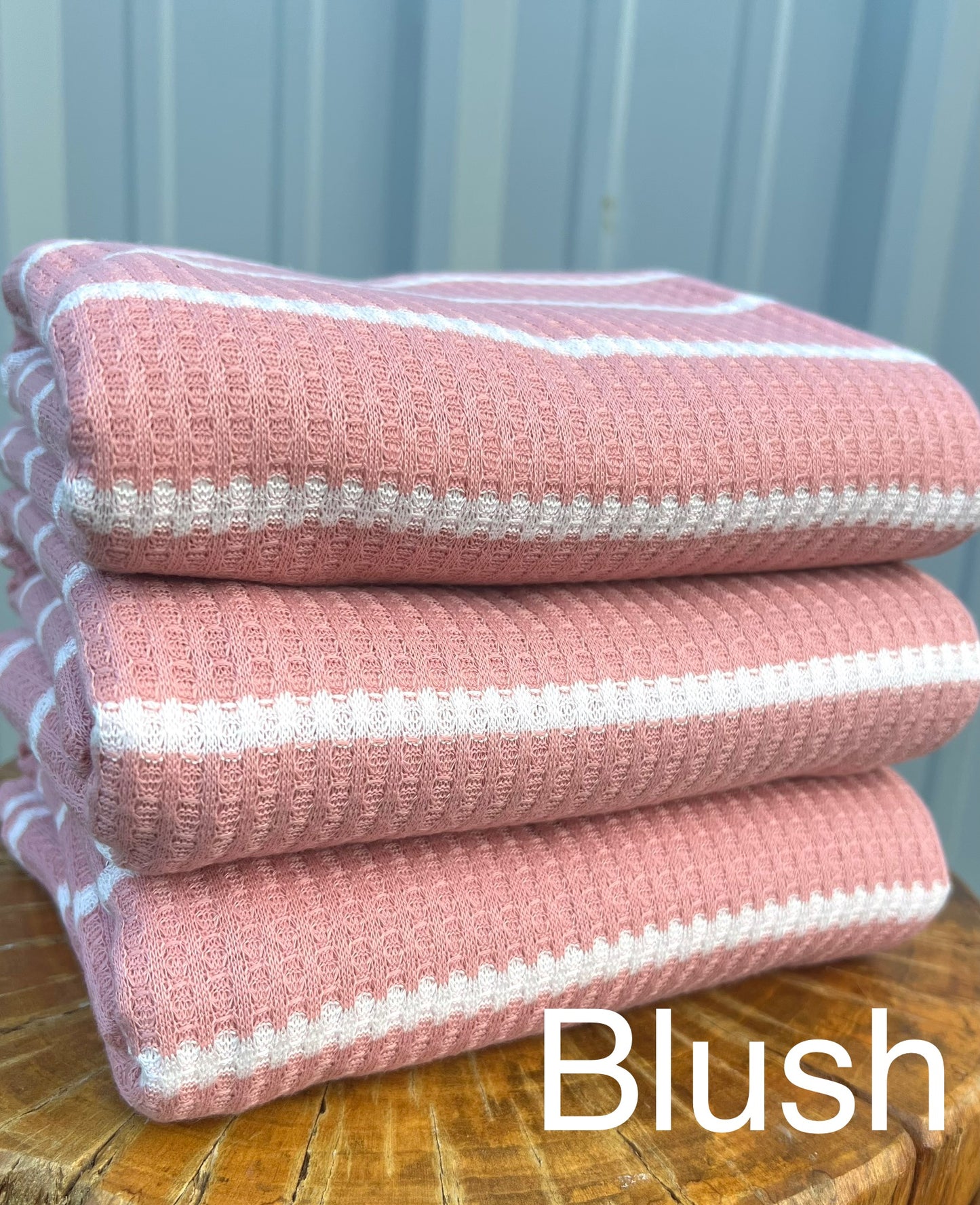 (Waffle) Stripes On Blush