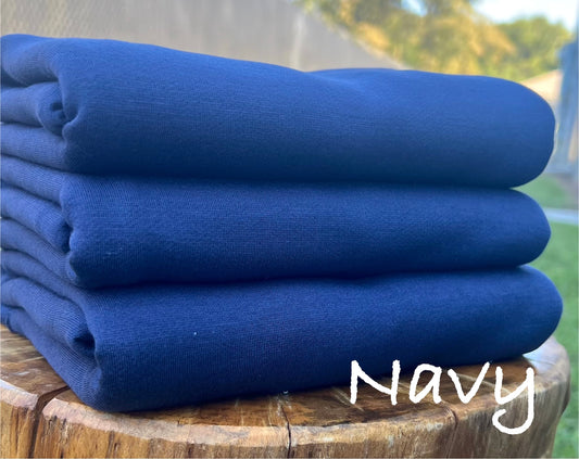 (French Terry) Solid Navy
