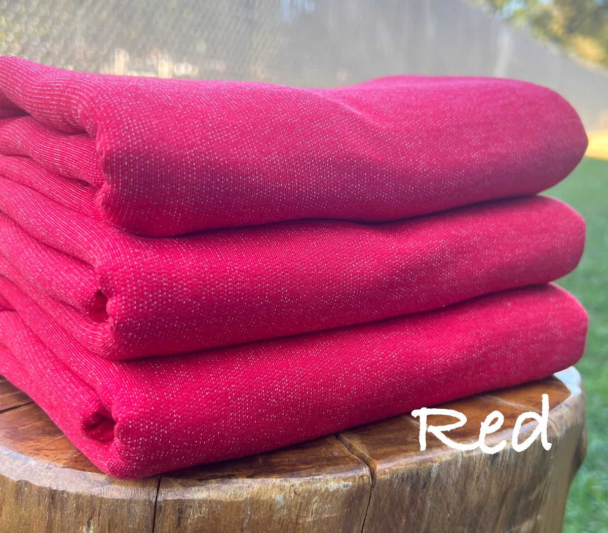 (French Terry) Solid Red