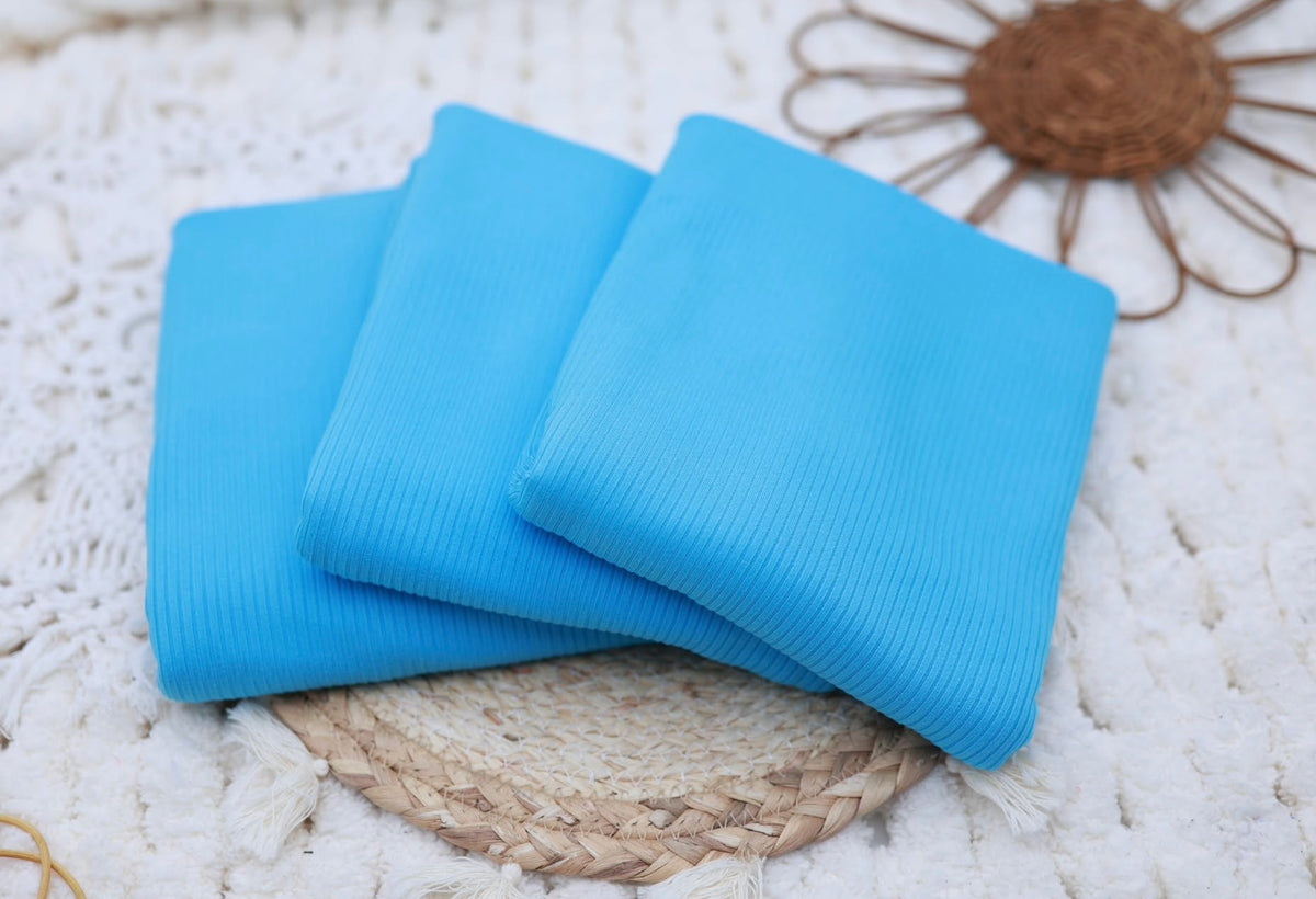 4x2 Rib Solid Baby Blue