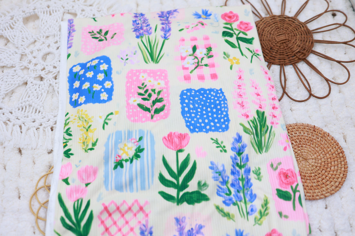 (Rib) Lavender Garden Patchwork