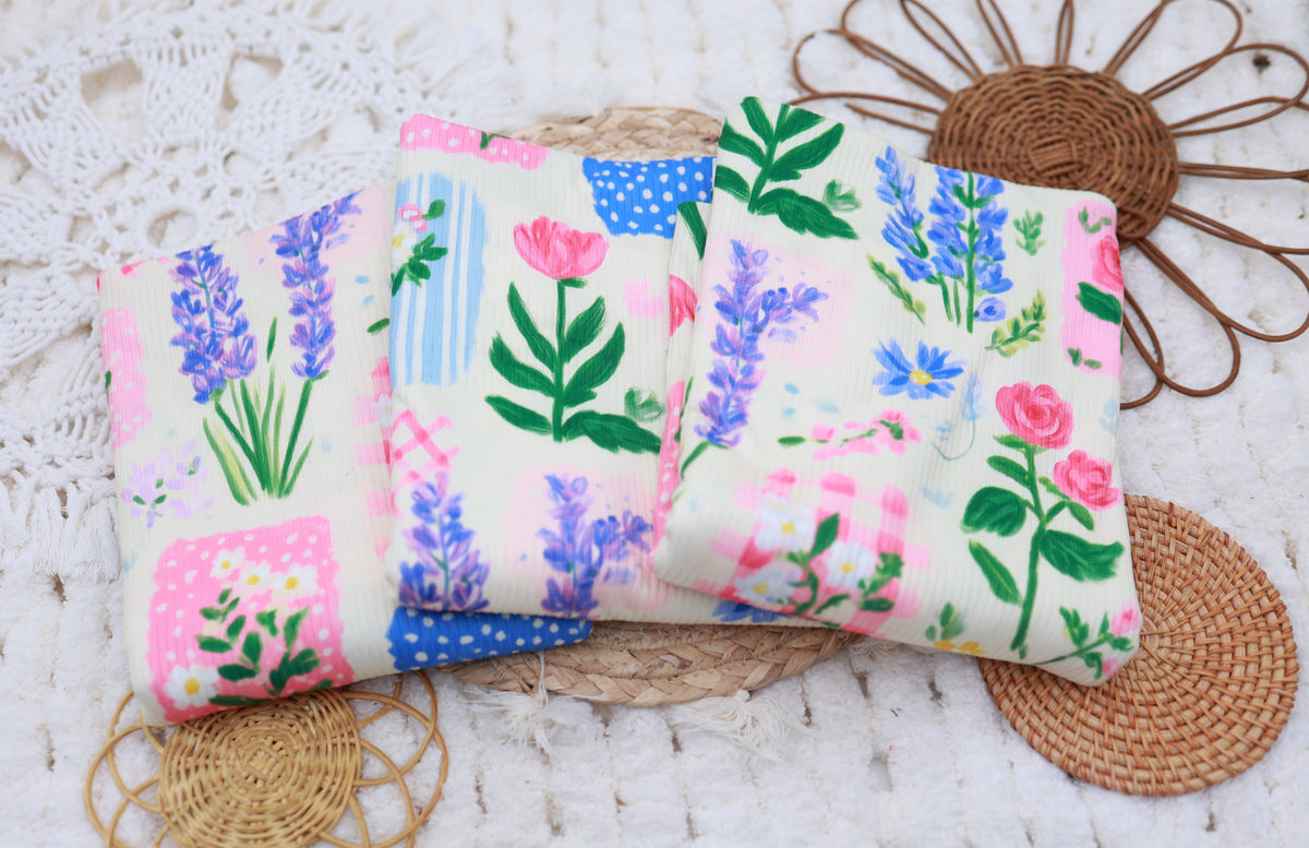 (Rib) Lavender Garden Patchwork