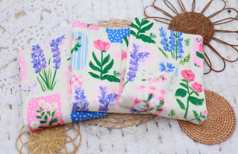 (Rib) Lavender Garden Patchwork