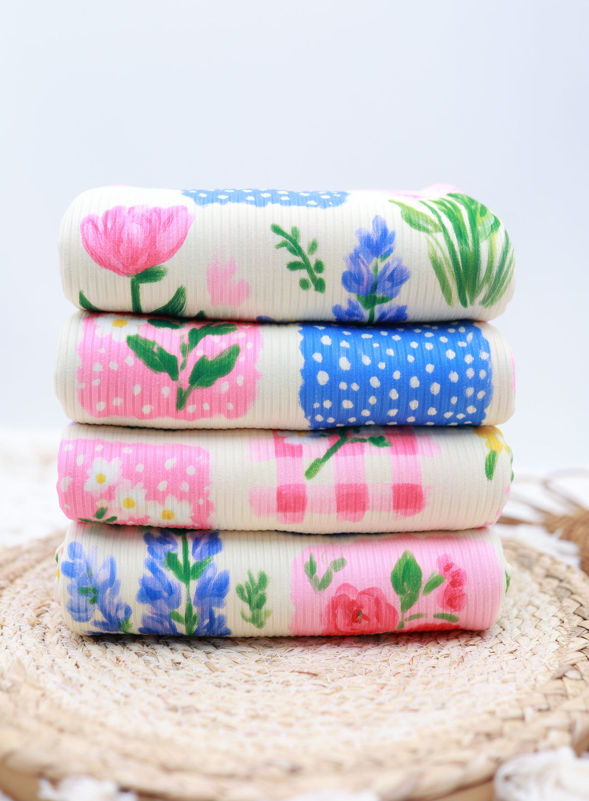 (Rib) Lavender Garden Patchwork